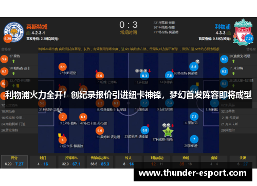利物浦火力全开！创纪录报价引进纽卡神锋，梦幻首发阵容即将成型