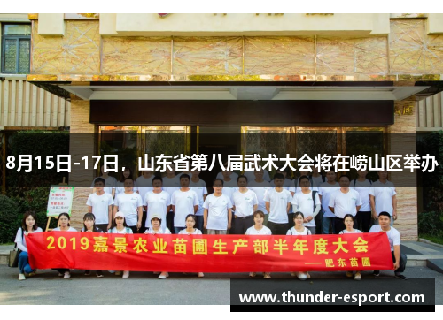 8月15日-17日，山东省第八届武术大会将在崂山区举办